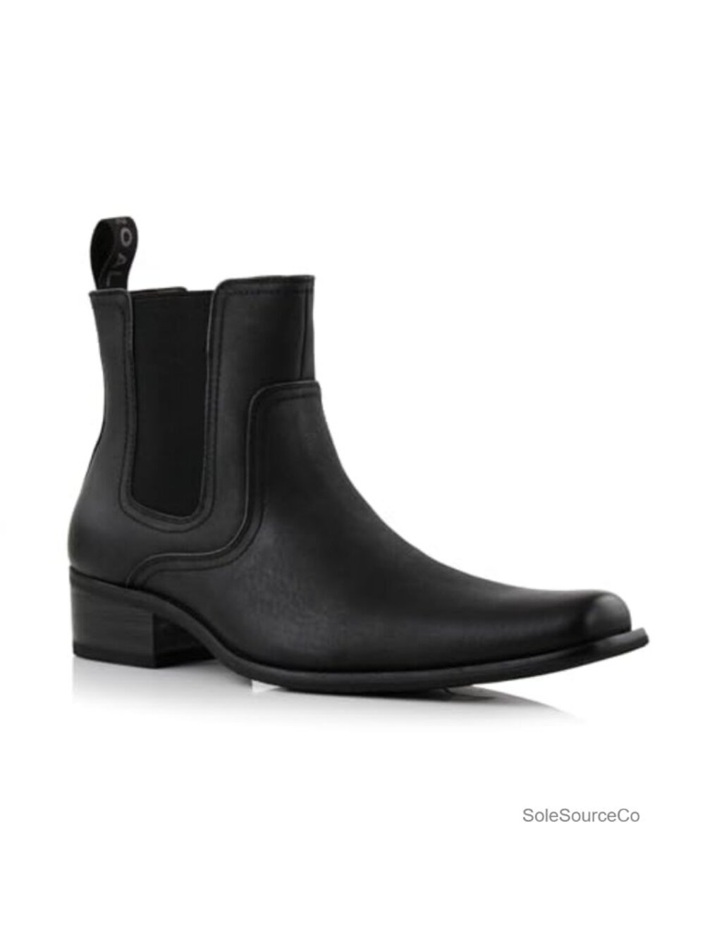 Ferro Aldo Men's Chelsea Western Boot Synthetic Leather Snipe Toe Cuban Heel